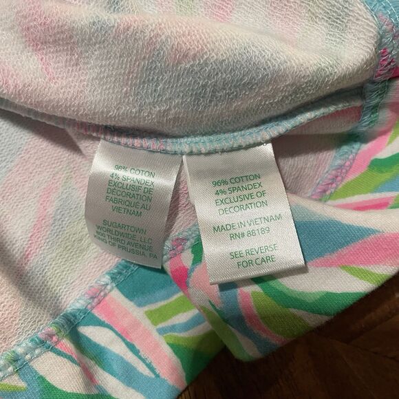 Lilly Pulitzer Dress Romee Wrap Ruffle Floral My‎ World Cotton Stretch Womens XS - Picture 4 of 7